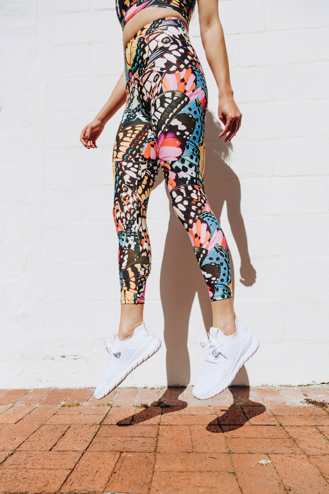 Butterfly Migration 7/8 High Waist Leggings with Pocket