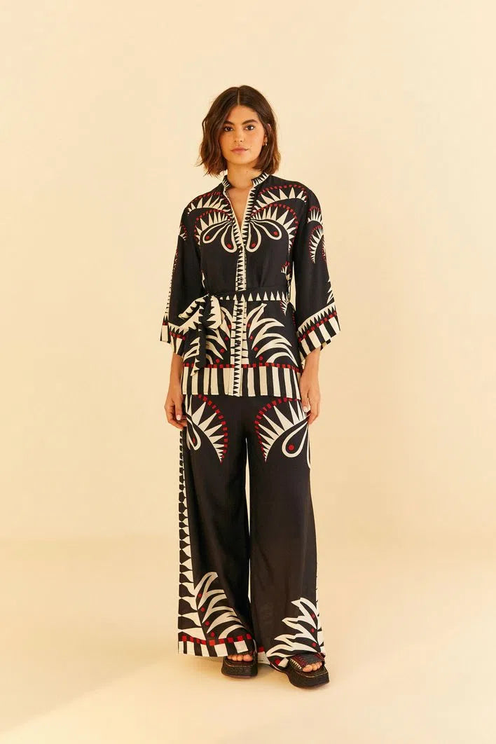 Farm Rio Coconut Tree Kimono