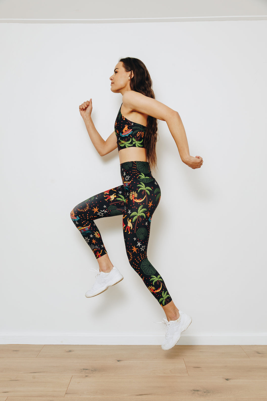 Moonlight Tropics 7/8 High Waist Leggings with Pocket