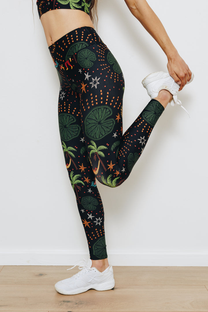 Moonlight Tropics Full Length Leggings