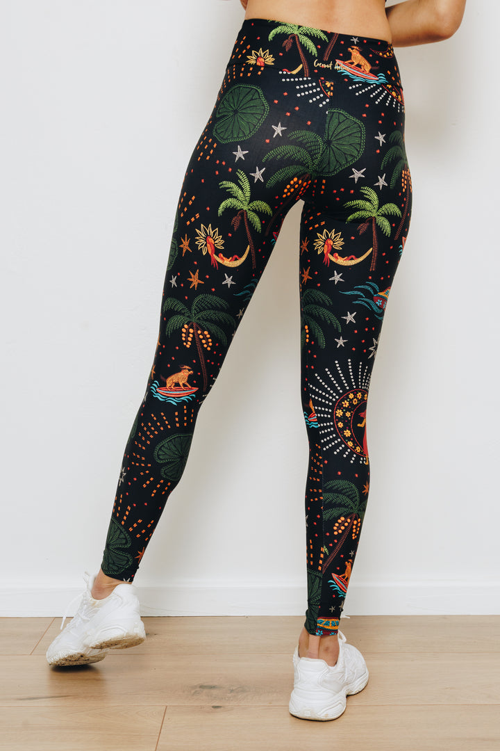 Moonlight Tropics Full Length Leggings