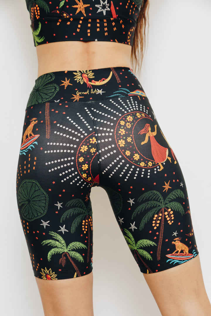 7" Moonlight Tropics Midi Shorts