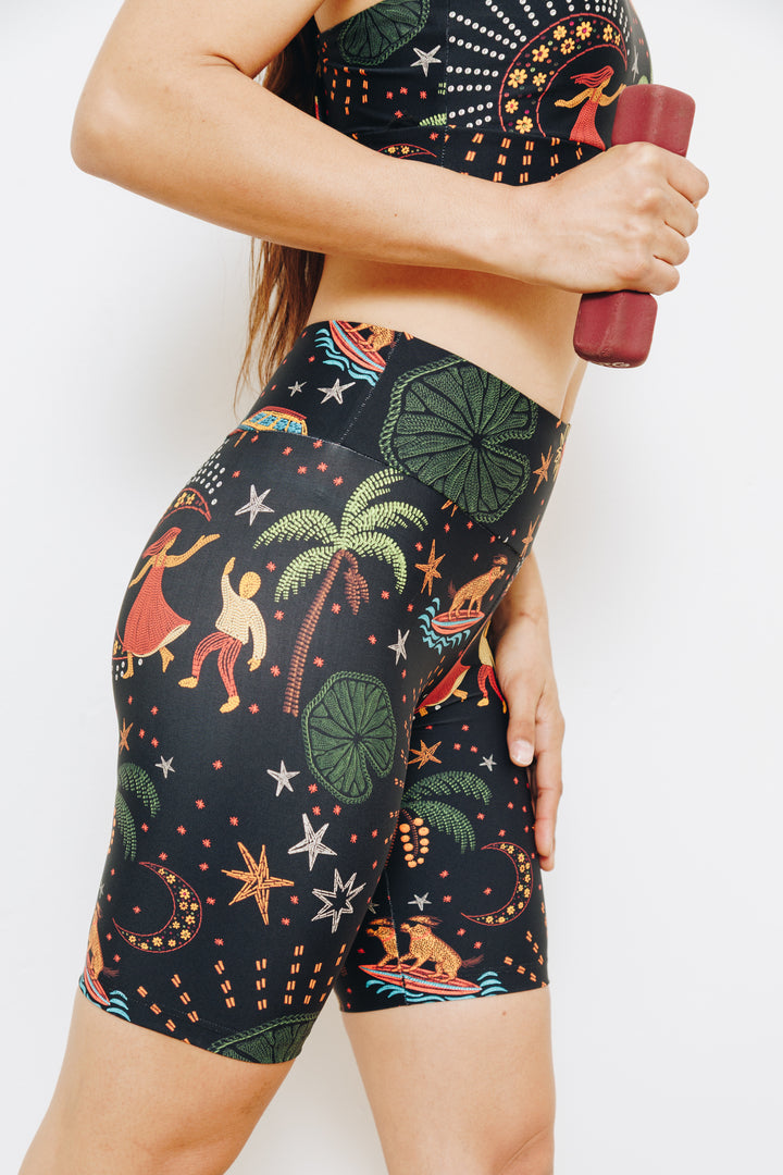 7" Moonlight Tropics Midi Shorts