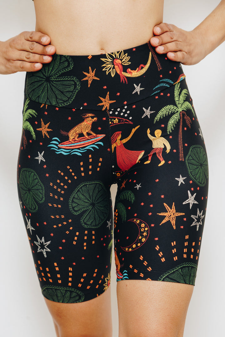 7" Moonlight Tropics Midi Shorts