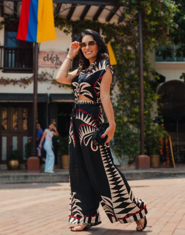Farm Rio Coconut Tree Pantaloon Pants