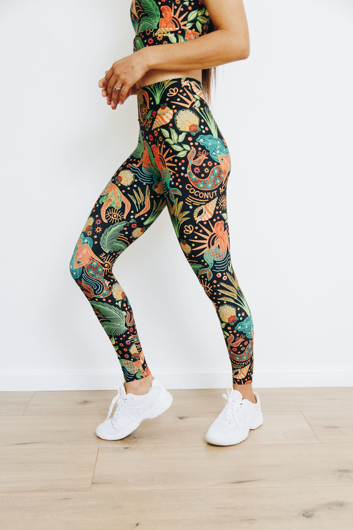 Seaside Serenade Full Length Leggings