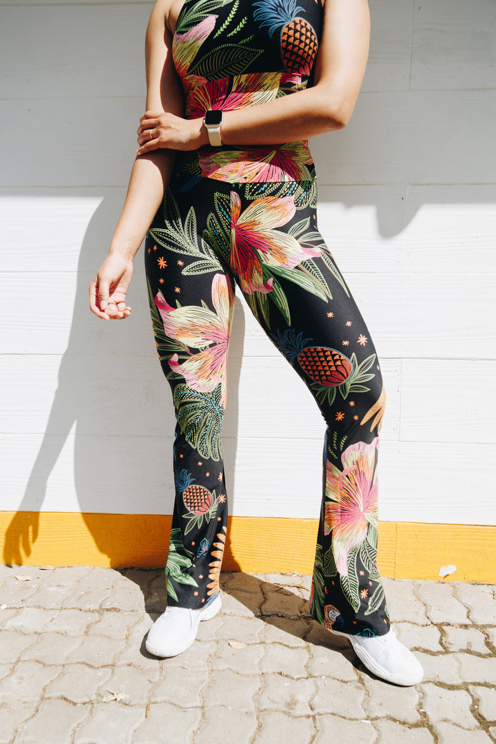 Tropical Melody Flare Leggings