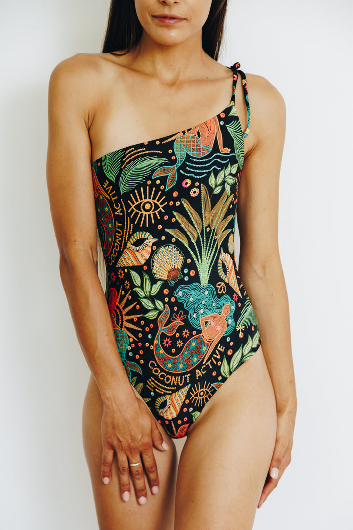 Seaside Serenade One Shoulder Ties Full Costume