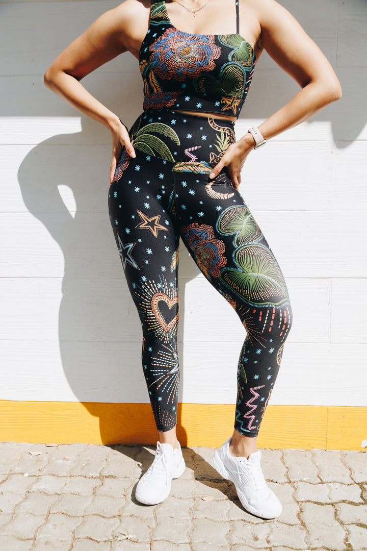 Leopards Dream 7/8 High Waist Leggings with Pocket