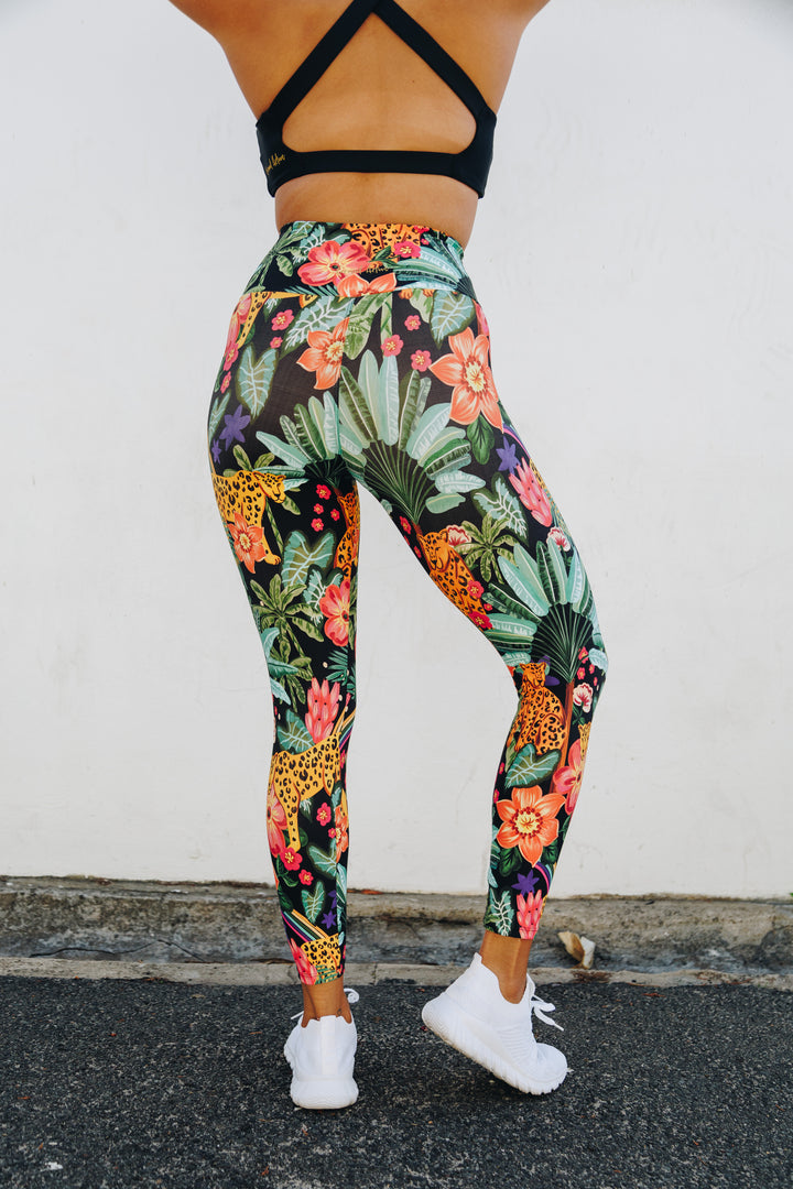 Cheetah Palms 7/8 High Waist Leggings