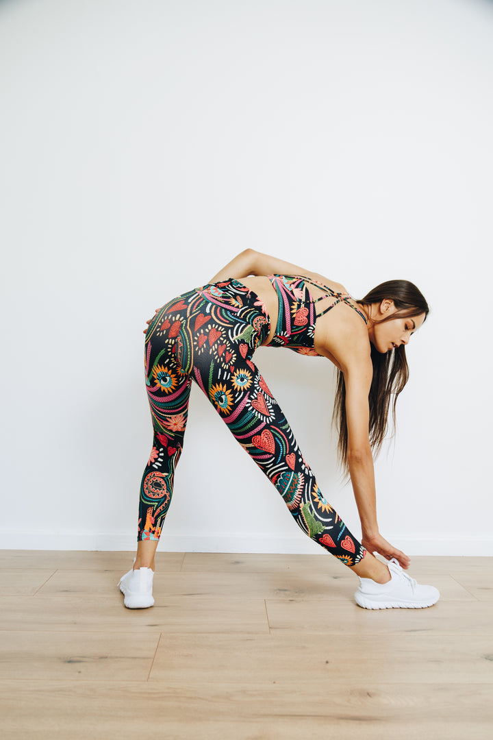 Starlight Samba 7/8 High Waist Leggings with Pocket