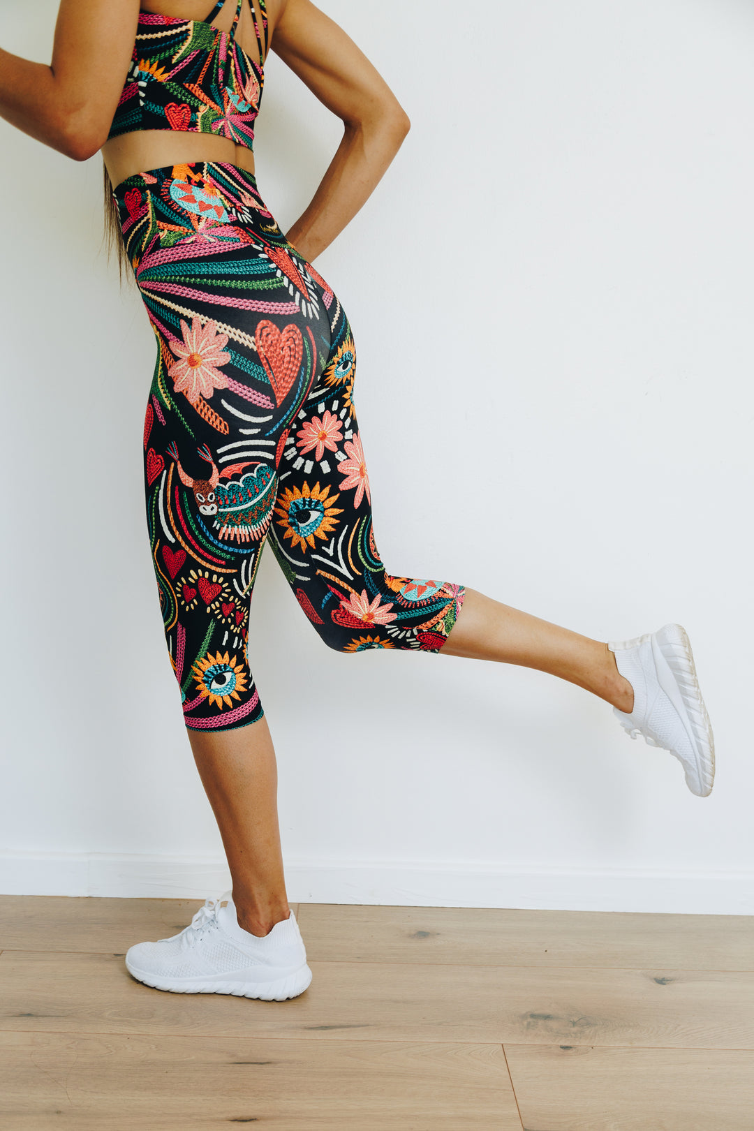 Starlight Samba 3/4 High Waist Leggings with Pocket
