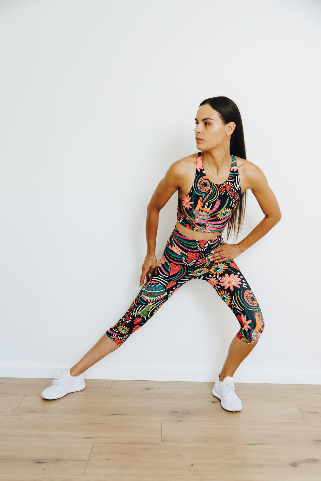 Starlight Samba 3/4 High Waist Leggings with Pocket