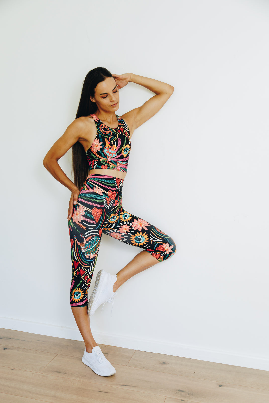 Starlight Samba 3/4 High Waist Leggings with Pocket