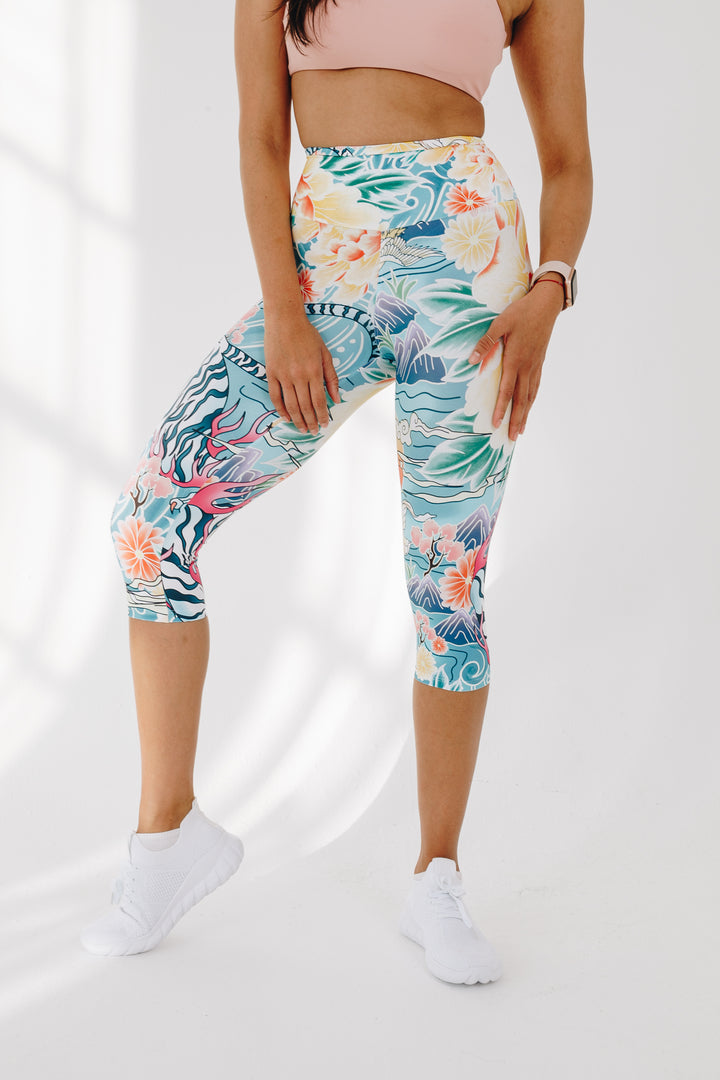 Release your Inner Dragon 3/4 High Waist Leggings with Pocket