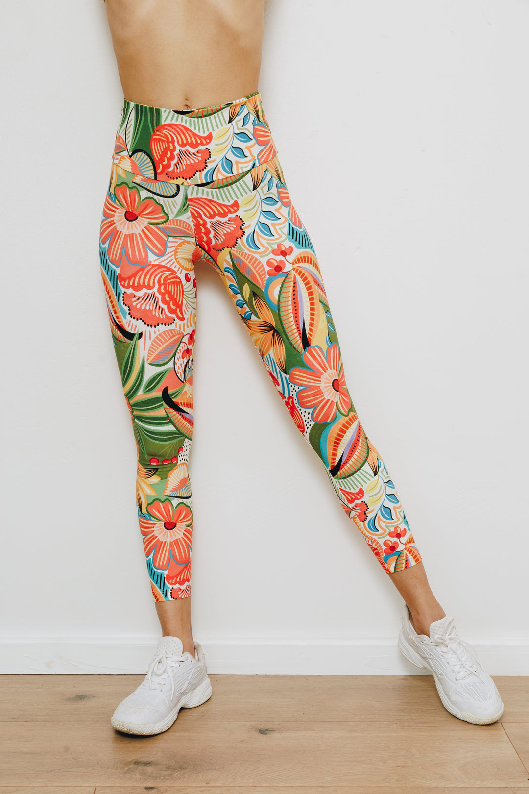 Island Bloom Parade 7/8 High-Waist Leggings with Pocket