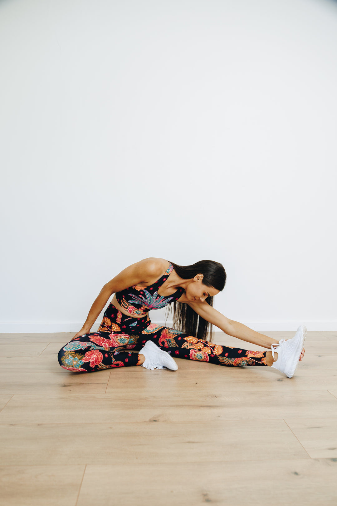 Pink Palms Full Length Leggings