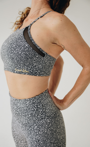 Night Sky Mesh Panel Bra