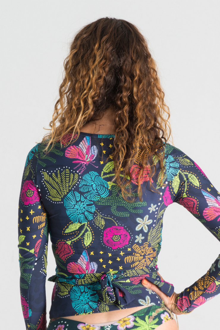 Butterfly Sky Wrap Long Sleeve