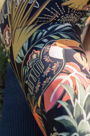 Macaw Dream 7/8 Length High Waist Leggings