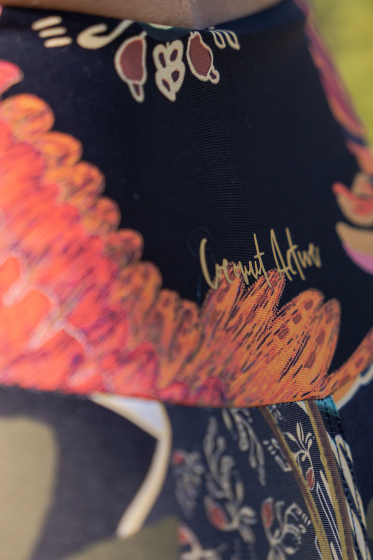 Macaw Dream 7/8 Length High Waist Leggings