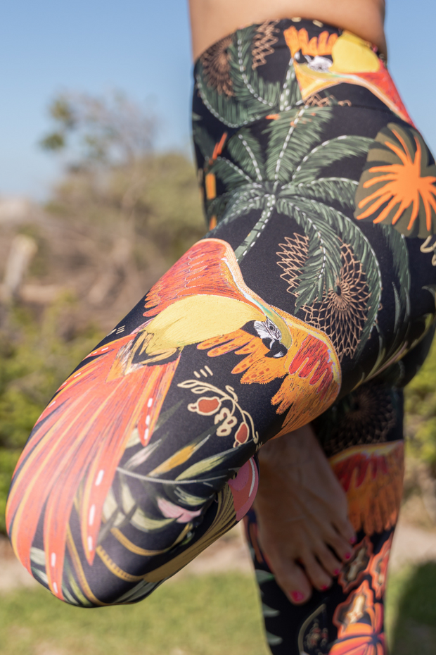 Macaw Dream 7/8 Length High Waist Leggings